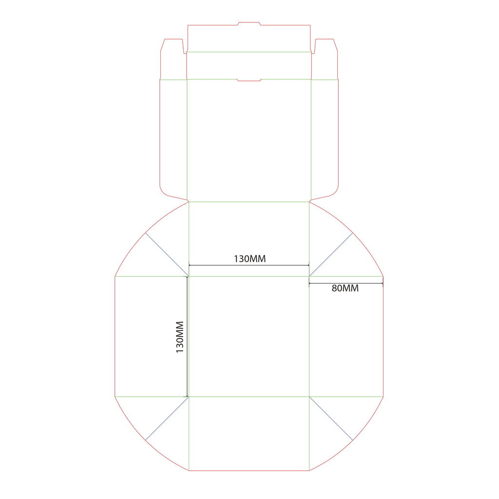 Takeaway Meal Box – 130 × 130 × 80 mm