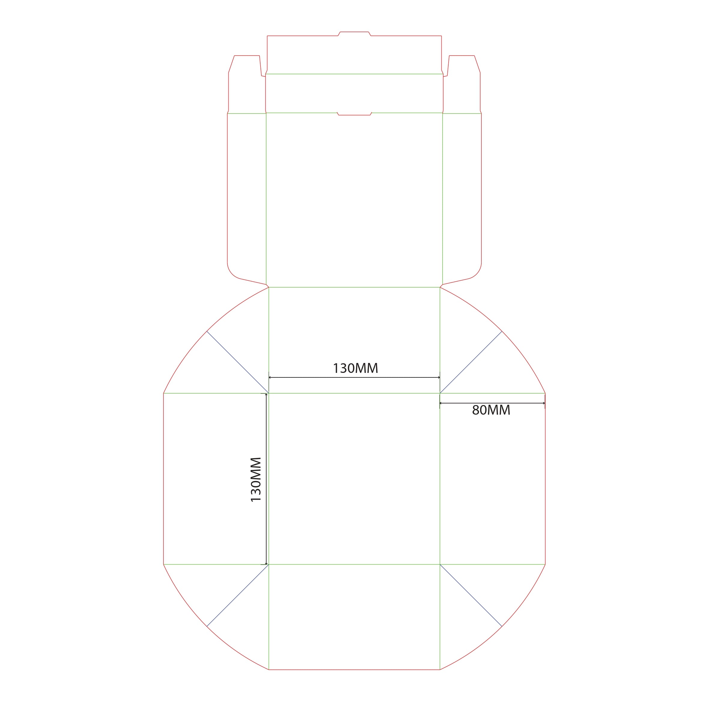 Takeaway Meal Box – 130 × 130 × 80 mm