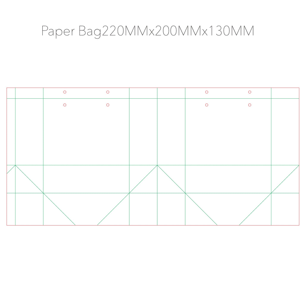 Custom Paper bag 220MM * 200MM * 130MM