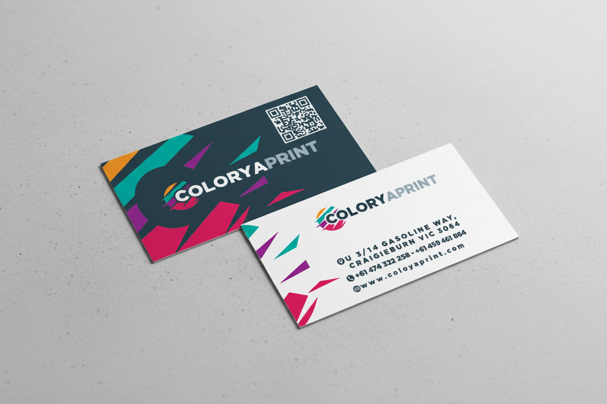 Colorya Print Business Card Design Mockup